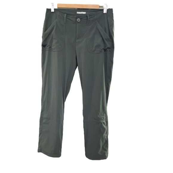 SOLD Women's Columbia PFG Roll Up Pants Pewter Green Size 6 - Picture 2 of 13